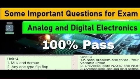 ade important questions | analog and digital electronics important questions #vijaysir #questions