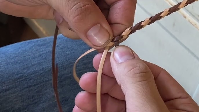 Braiding Leather Tutorial - How to Braid Leather With Three Laces -  Leathersmith Designs Inc.