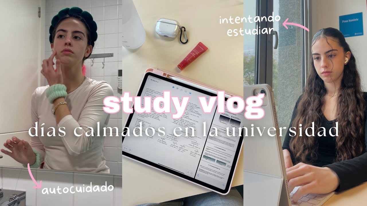 VLOG: cómo son unos días sin exámenes en la uni (estudiando para el carnet, tareas y autocuidado) 🎧