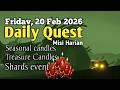 Sky Daily Quest today - Golden Wasteland 20 feb 2026 | Sky Children of the Light | Sandwichies Ch