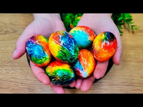 Как КРАСИВО и ЛЕГКО покрасить яйца на пасху! ЛУЧШИЙ способ, яйца просо КОСМИЧЕСКИЕ