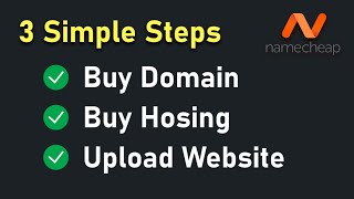 How to Buy Website Domain & Upload Your Website | NameCheap.com screenshot 3