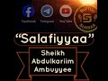 Salafiyyaan Maali Sheekh Abdulkariim Jimmaa 