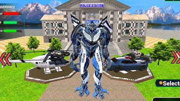 Grand Police Car Robot Transform Game _ Siêu Robot Cảnh Sát Biến Hình Ô tô _ android gameplay