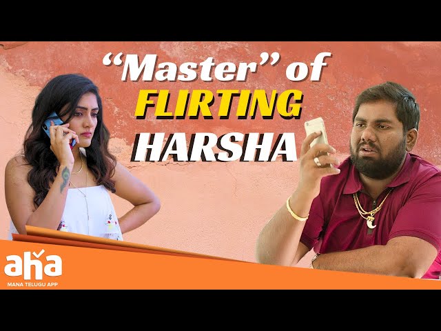 Harsha Master of Flirting | Eesha | 3 Roses | Streaming Now on aha | #webseries | ahavideoin class=