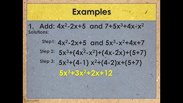 Q2 WEEK4 ADDITION AND SUBTRACTION OF POLYNOMIALS