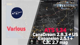 Ats 1.34 - Canadream V 2.8.3 Us Expansion V 2.5.1 C2C 2.7