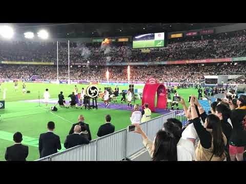 選手入場 ラグビーワールドカップ2019 決勝 イングランド代表 南アフリカ代表 和太鼓 @横浜国際総合競技場 Rugby World Cup 2019 Final Yokohama Wadaiko