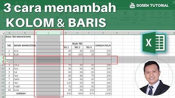 3 Cara Menambah Kolom dan Baris di Excel  | Cara Tambah Kolom di Excel