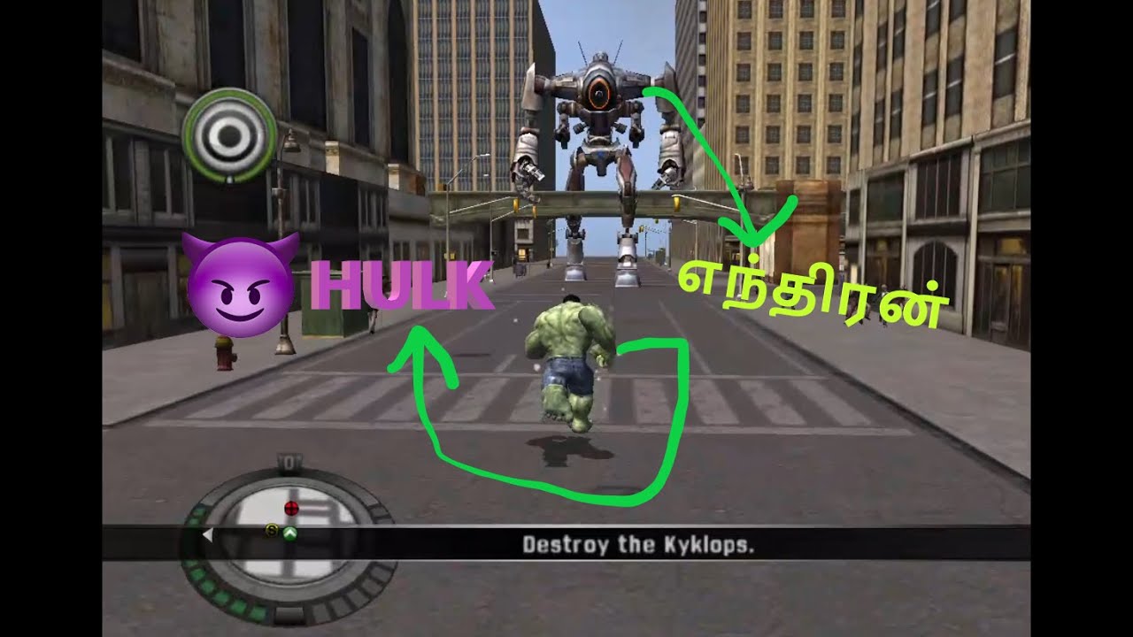எந்திரன் மரணம் in The Incredible Hulk. Part 2 gameplay video in tamil on Red_Gear_Gaming_97