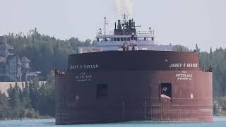 James R Barker at Johnson's Point with a Salute! Upbound St Mary's River 09.04.23