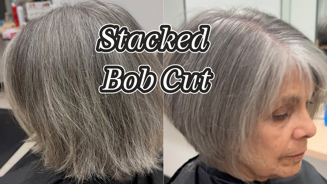 Stacked Bob Haircut Tutorial 🥰🥰