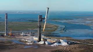StarBase StarFlight Media | Starship Flight 5 ... First Super Heavy Duty Booster Catch Ever !!!