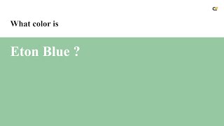 Eton Blue color #96c8a2 hex color - Green color - Warm color 96c8a2