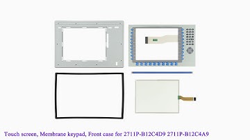 2711P-B12C4D9 2711P-B12C4A9 Plastic Case, Touch Screen, Membrane Keypad for PanelView Plus 1250