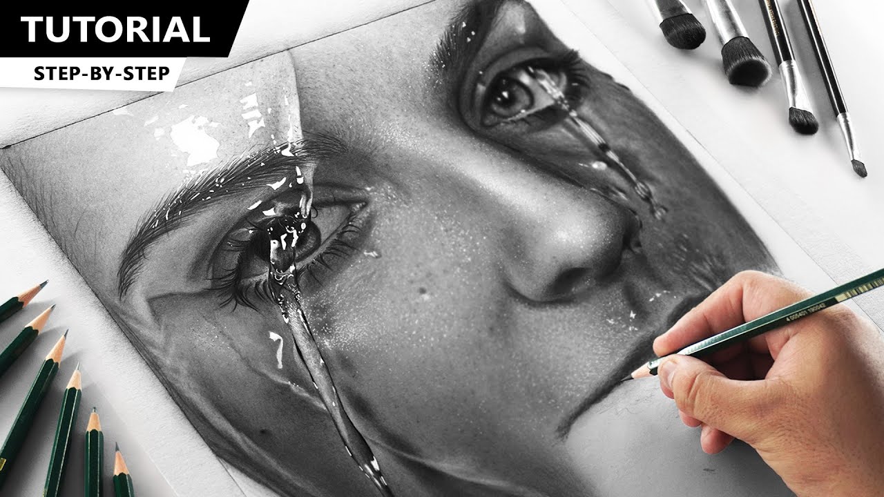 Drawing Wet Face Portrait | Tutorial for BEGINNERS - YouTube