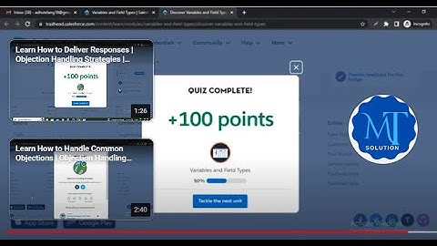 Trailhead - Discover Variables and Field Types | Variables and Field Types