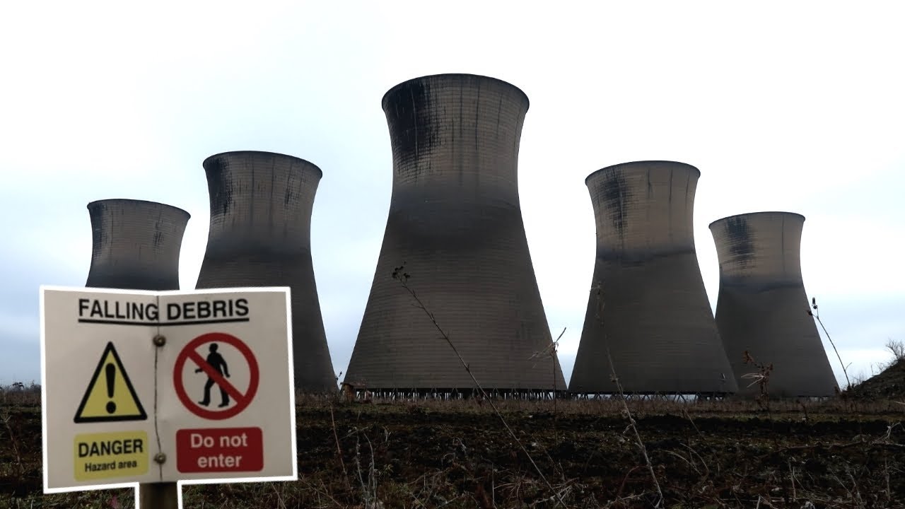 EXPLORING ABANDONED POWER STATION COOLING TOWERS! - YouTube