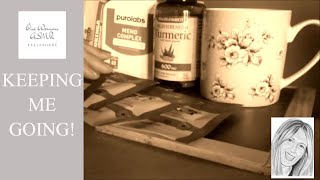 OLD SCHOOL ASMR!...Gentle whispering~Menopause products~with tapping & chalkboard sounds screenshot 3
