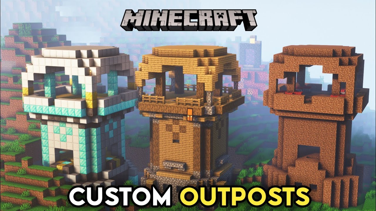 Minecraft Custom Outposts Minecraft But There Are Custom Outposts |Minecraft Mod in Telugu | |The ...
