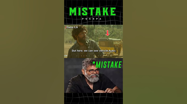 Pushpa Movie Mistake By Sukumar | Allu Arjun | Cinema Mistakes | #shorts