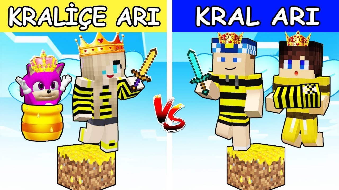 KRALİÇE ARI VS KRAL ARI TEK BLOK! FİLMİ 🐝