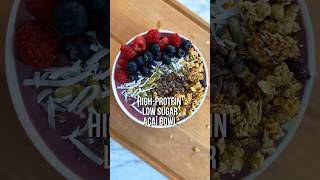 High-Protein Açaí Bowl That Keeps You Full for Hours 💜 #acaibowl #healthybreakfast #easyrecipe