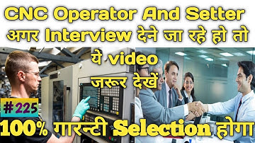 CNC Operator Interview Questions||CNC Operator Interview Questions in Hindi ||CNC Important Quest...