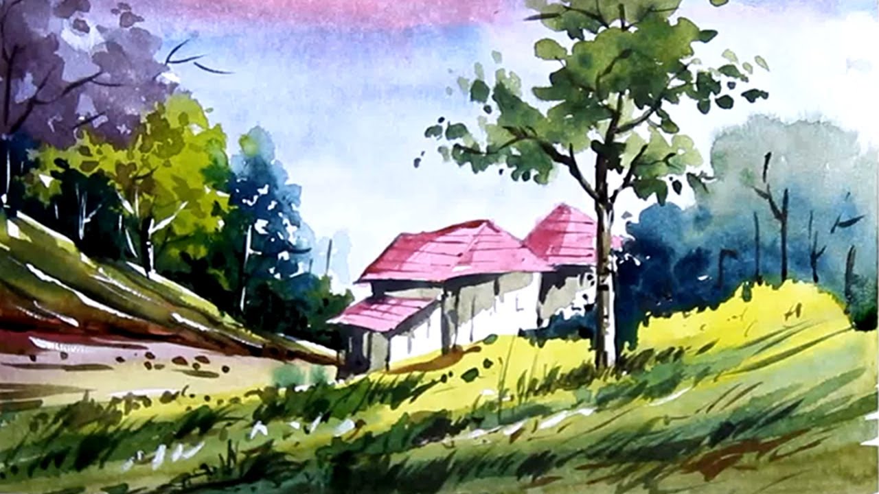 Featured image of post Landscape Painting Watercolor Drawing Scenery Easy - ✓ free for commercial use ✓ high quality images.