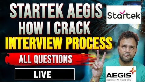 How I Cracked Startek Aegis Interview | Startek Interview Question and Answers