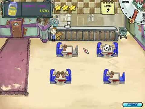 Let's Play Diner Dash 01: Flo's First Diner 