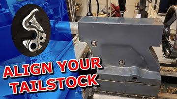 How to Align the Tailstock On a Metal Lathe - Quick Machining Tip #18