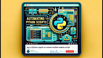 Run a Python Script on Remote Machines - Ansible module script