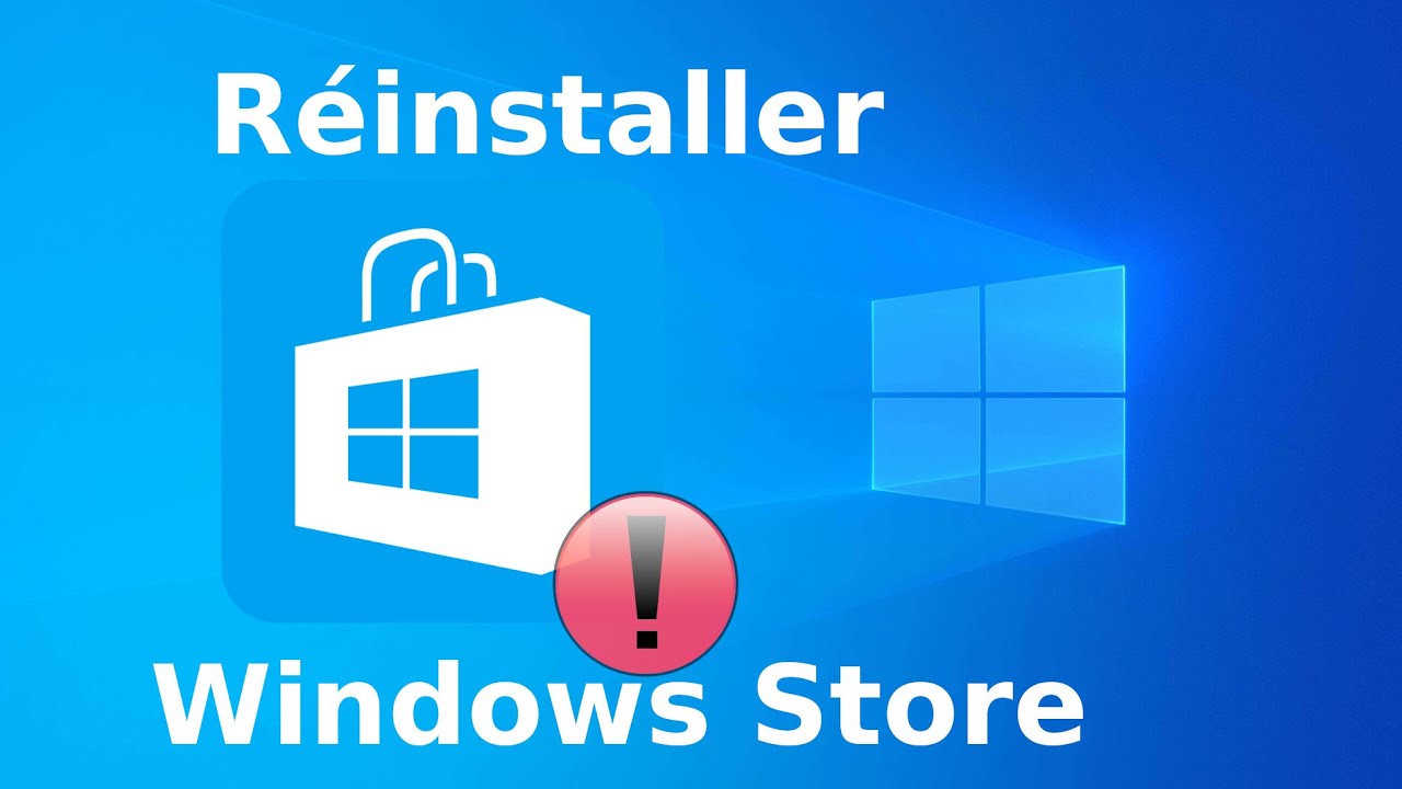 Réinstaller Windows Store de Windows 10 - YouTube