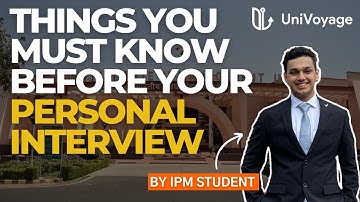 Personal Interview for IPMAT|| FAQ || Mistakes to Avoid!!