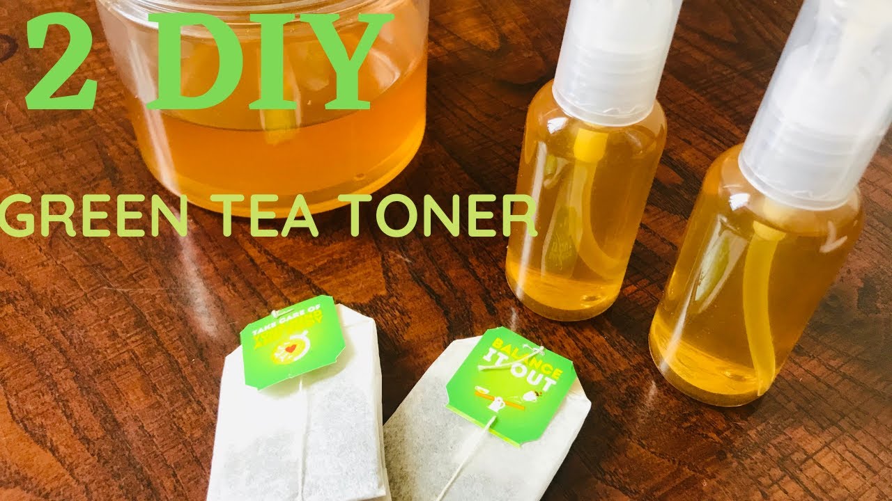 GREEN TEA TONER How to make toner at home for glowing & healthy skin Toner for all skin type