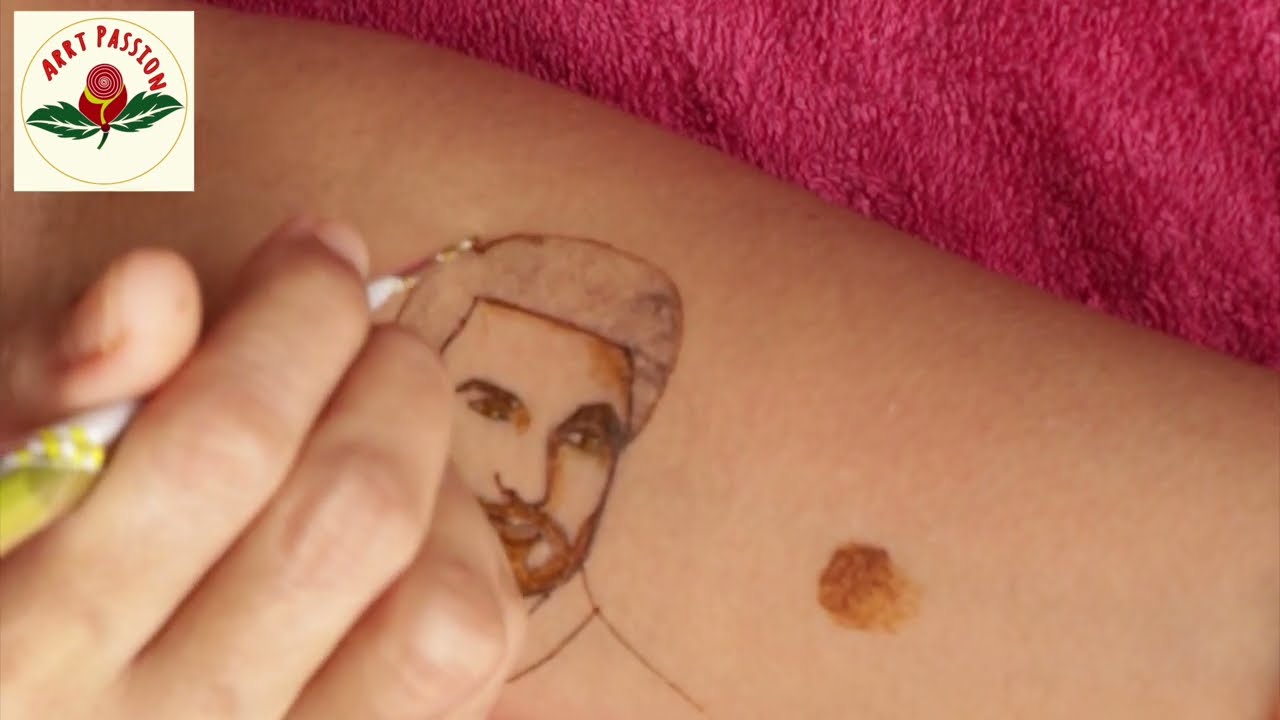 Part 2 :  Portrait mehendi for bridal mehndi | easy trick for Shading and transfer technique