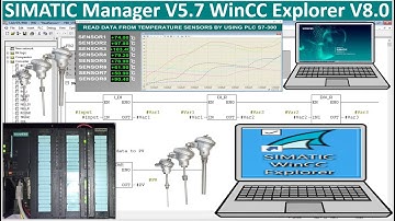 WinCC Explorer V8.0 connect with PLC S7-300 for show data of Pt-100 sensors, trends graph