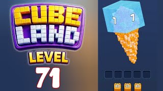 Cube Land Puzzle Level 71 Walkthrough