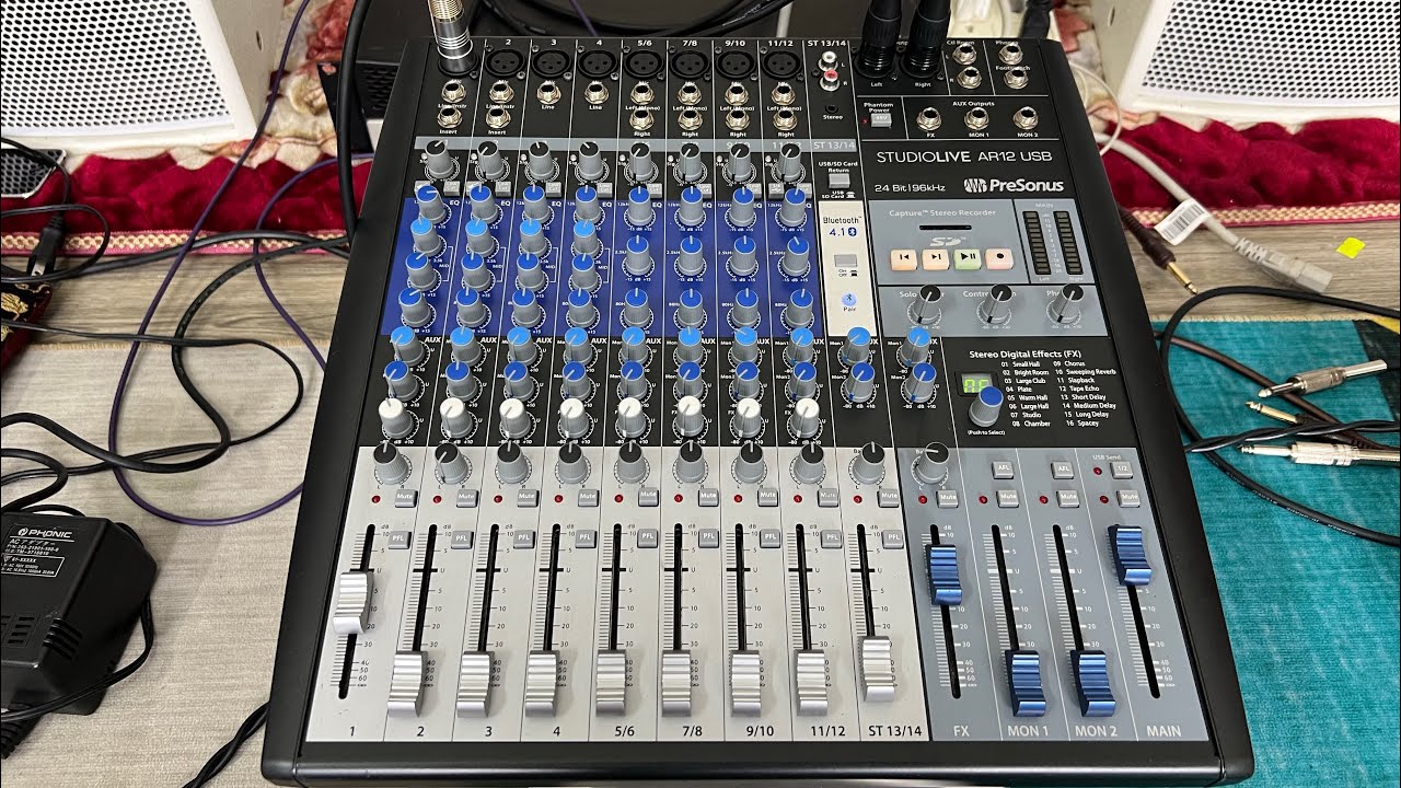 Mixer prosonus studiolive AR12 USB bãi Mỹ YouTube