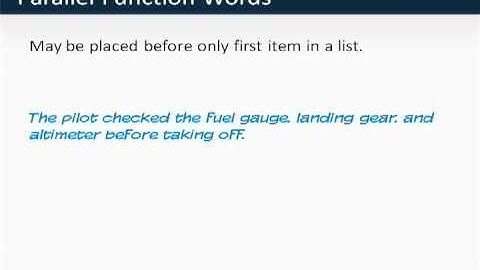 GMAT Prep - Verbal - Sentence Correction - Parallel Function Words by Knewton