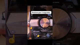 reset  Sony mhc-gpx555