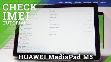 HUAWEI MediaPAD M5 Check Serial Number