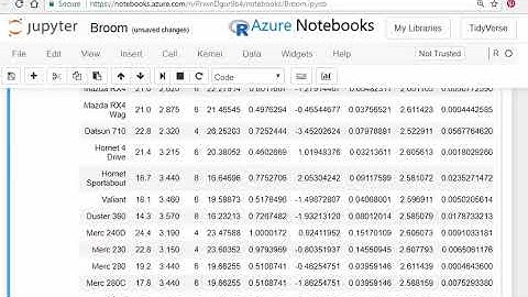 The broom R package - Tidy statistical objects in R