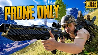 WORLD FIRST PRONE ONLY WIN! 8x8 Map Hardest PUBG Challenge