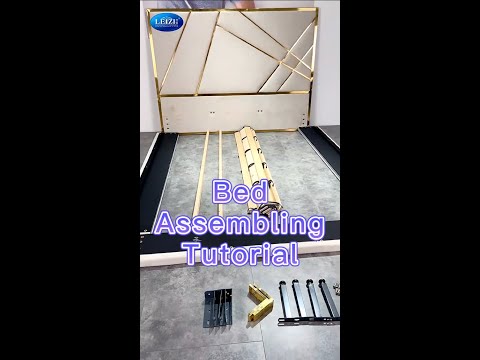 How To Assemble Velvet Bed | Bed Assembling Tutorial | LEIZI Furniture