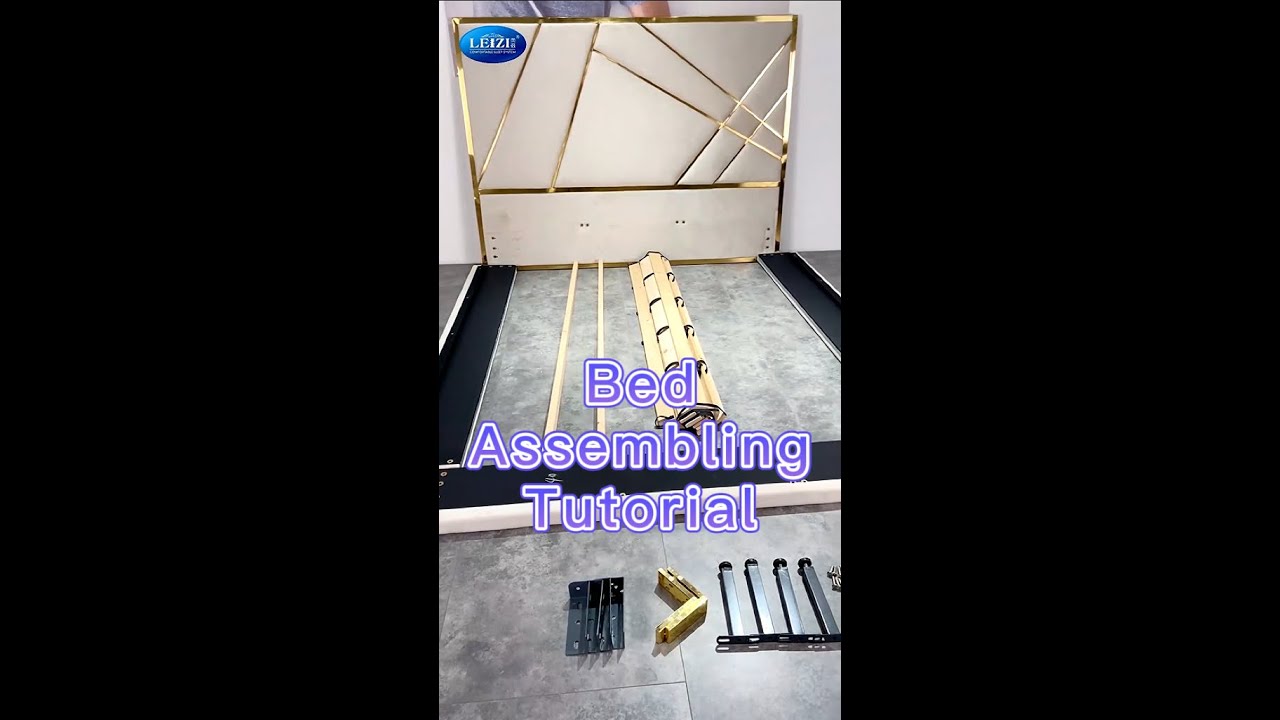 How To Assemble Velvet Bed | Bed Assembling Tutorial | LEIZI Furniture
