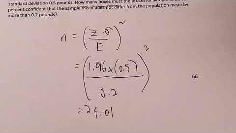23. Calculating Sample Sizes