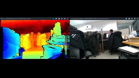 Intel Realsense D435i Depthmap Test Video