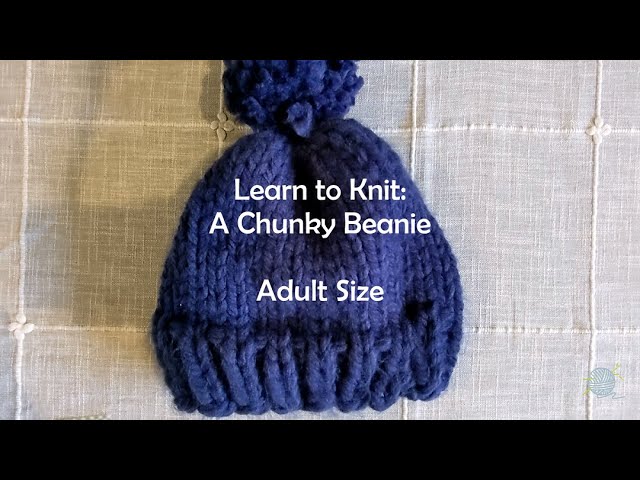 mindfulknits Learn to Knit Kit- Knit a Chunky Beanie- Knitting Needles,  Yarn Needle & Acrylic Chunky Bulky Knitting Yarn– Malai- Beginners Basic  Knitting Supplies Set for Relaxation & Stress Relief : 